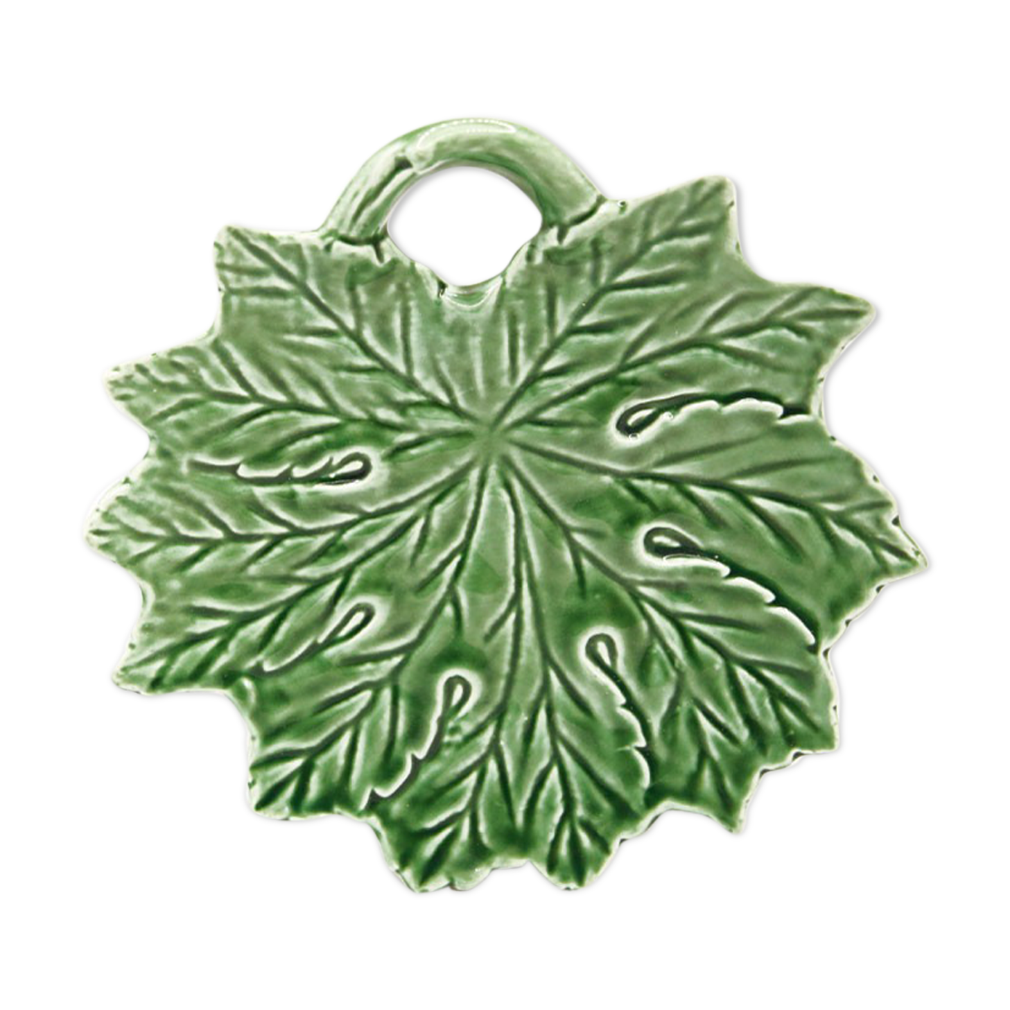 Green slurry vine leaf plate