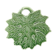Green slurry vine leaf plate