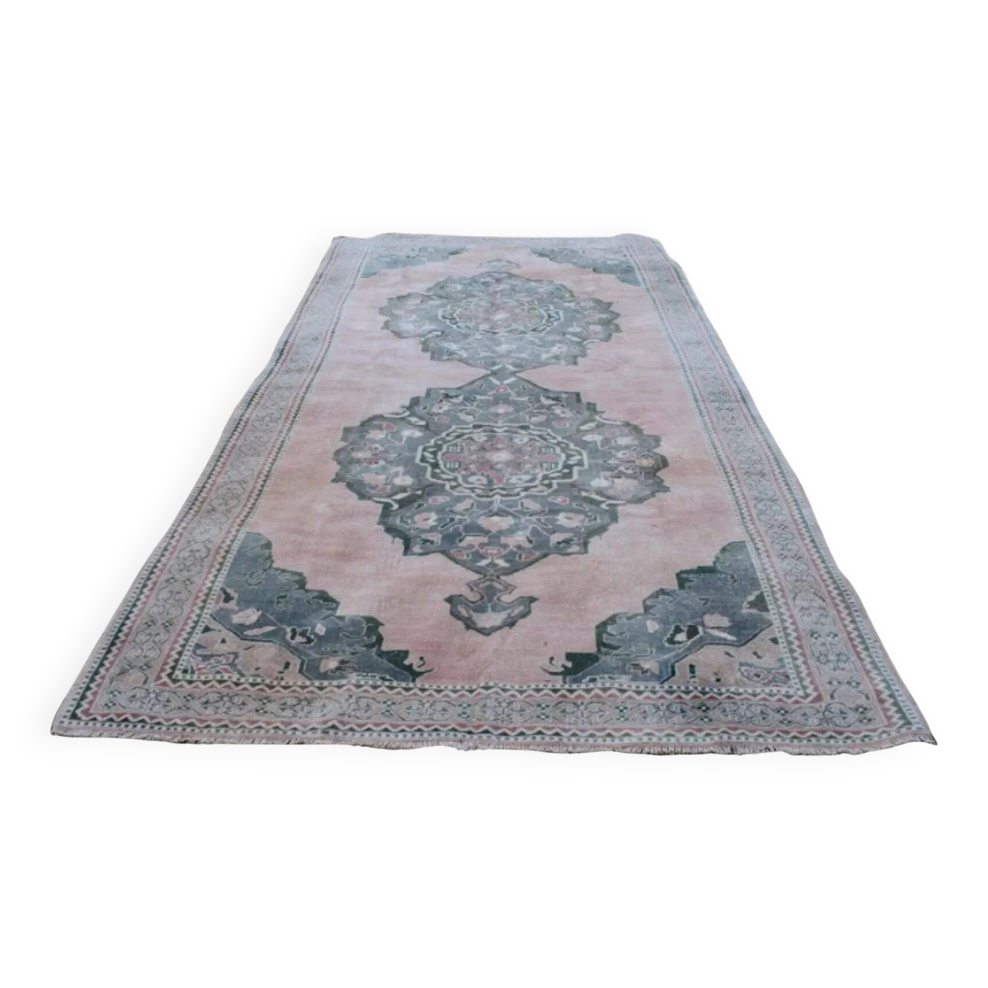 Vintage Turkish hallway rug 165x336 cm