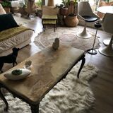 Marble and gold coffee table