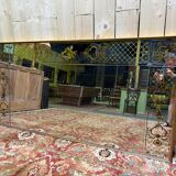 Miroir de Bistro - Brasserie en verre églomisé style Art Nouveau