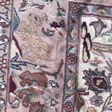 Pakistani carpet wool and silk handmade 190x295 cm