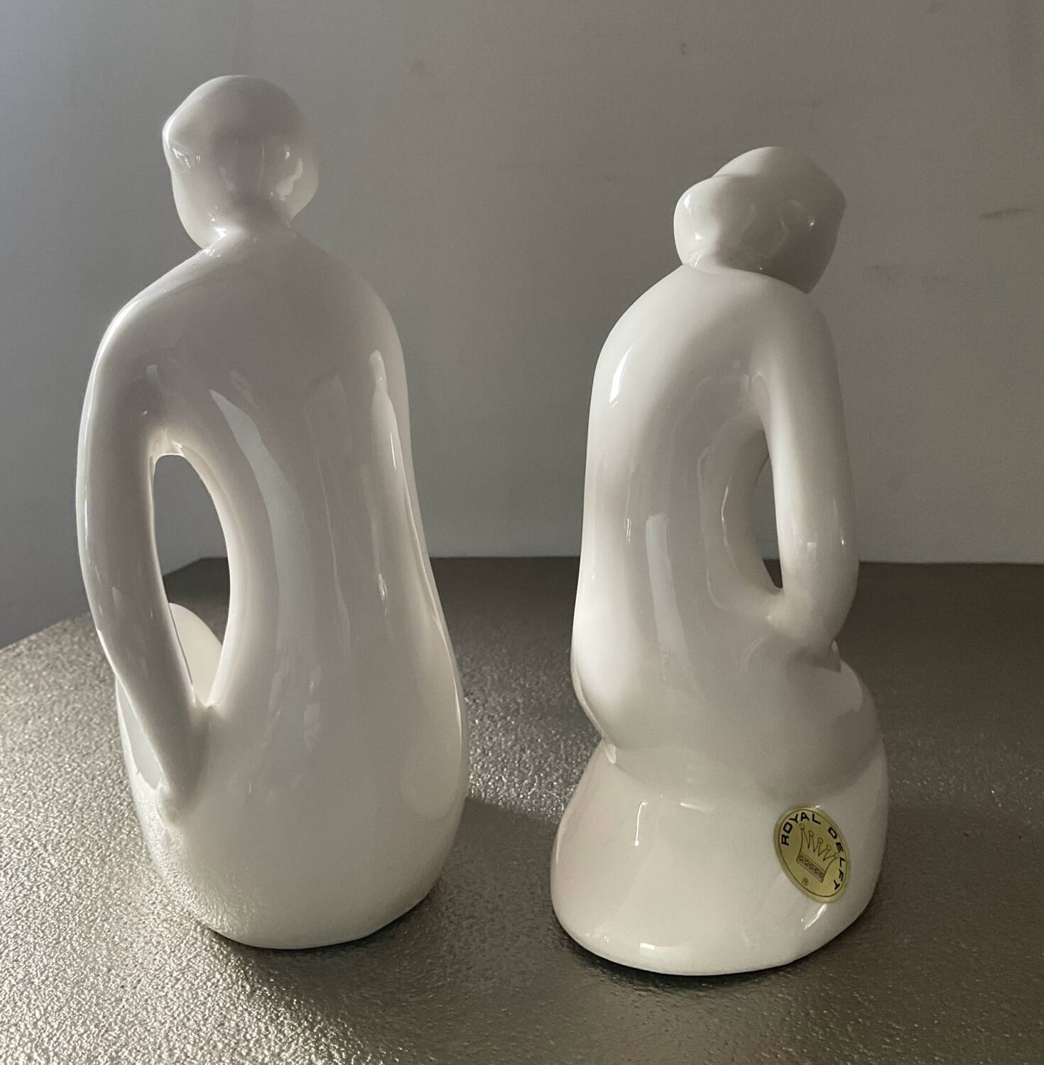 Pair of Delft ceramic bookends from the 70s