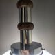 Mazzega glass and chrome mushroom pendant light, Murano, 1960-70, space age