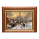 Oil on panel signed B. Franco depicting a lively winter landscape.
