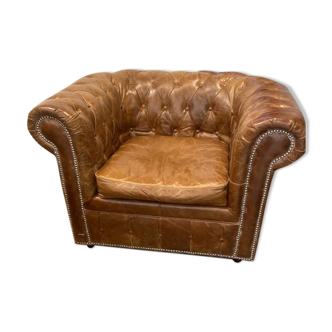 Fauteuil club en cuir