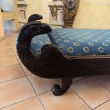 Empire period bench or daybed in Cuban mahogany