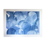 Illustration blue arches