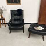 2 "Siesta" armchairs with their ottomans by Ingmar Relling, circa 1970