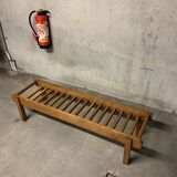 Bench design modernism vintage brutalist in wood