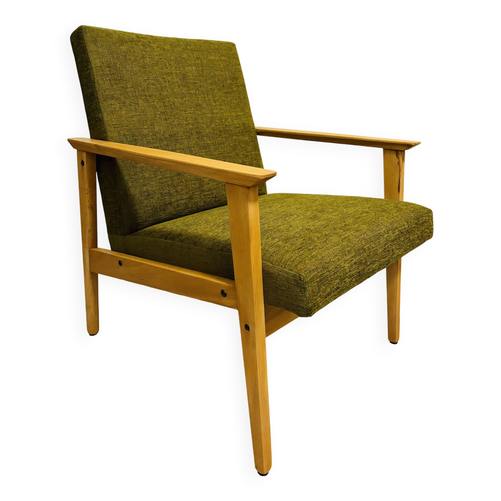 Fauteuil de salon du milieu du siècle de Tchécoslovaquie des années 1970