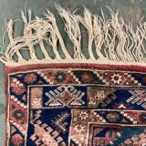 Vintage Turkish Tribal Rug veg dye 220x132 cm Turkish Carpet Red, Blue, Green