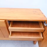 Enfilade Maison Regain en orme massif, France 1970