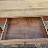 Old solid wood bistro table