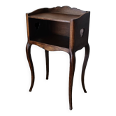 Table de chevet en chêne style Louis XV