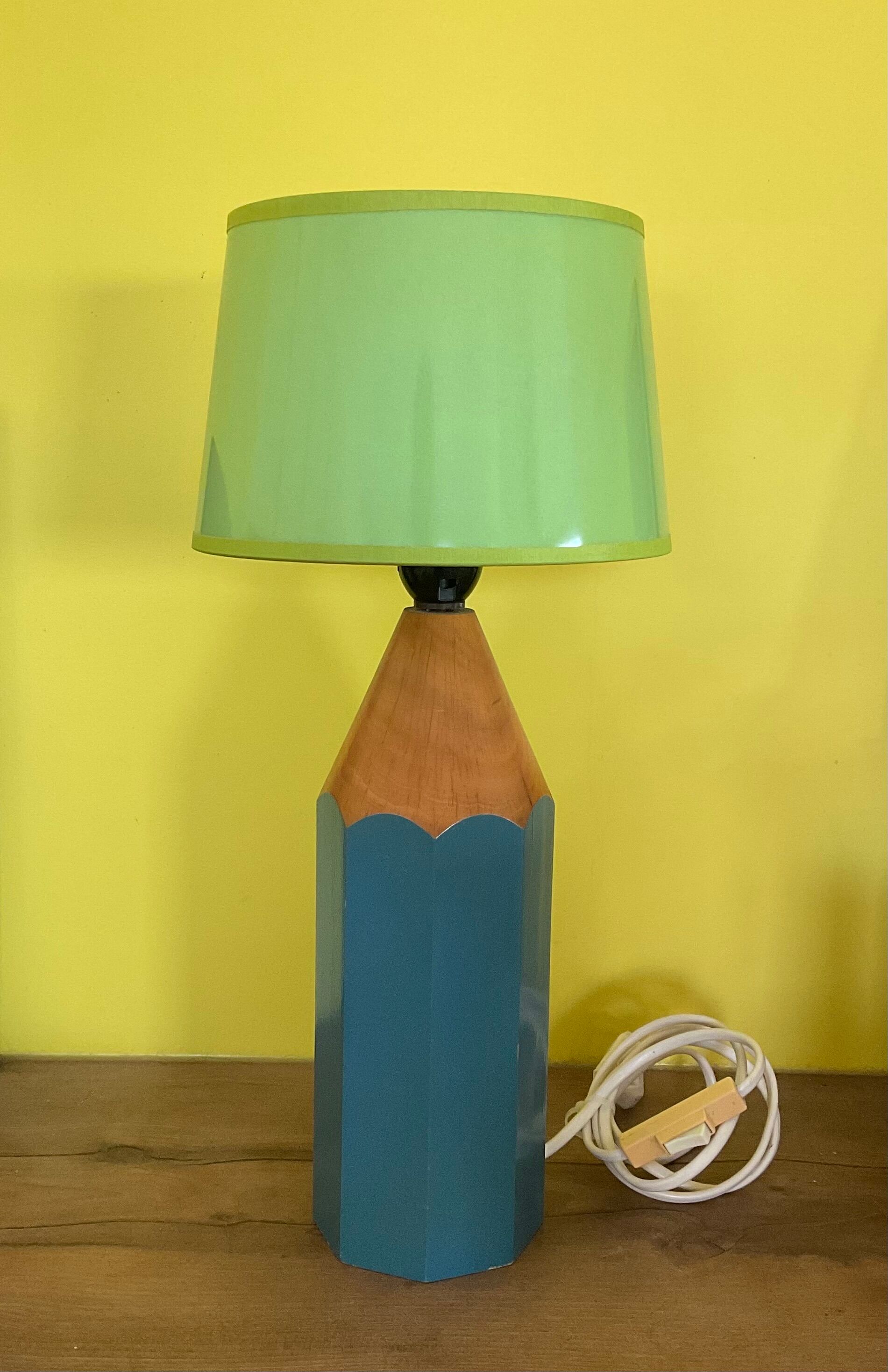 "Crayon" Vintage Lamp - Pop Art Design - Humbert S.
