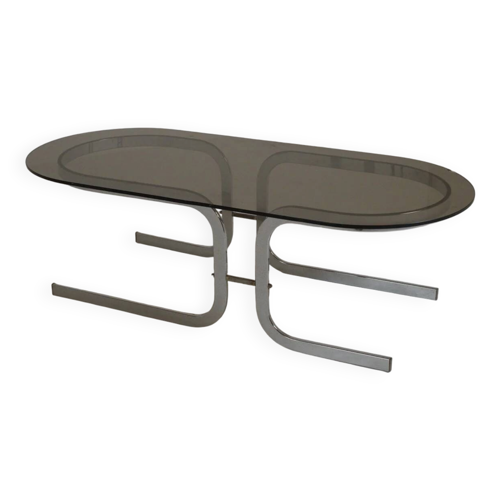 Table basse d'inspiration space age, années 1970