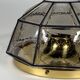 1960s 1970s Ceiling Lamp Flush Mount by Glashütte Limburg Germany