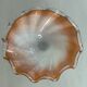 Vintage Murano glass wavy multicoloured centrepiece bowl