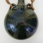 Beautiful vintage wall vinegar maker in green sandstone. Folk Art. Lora Menorca. Year 80 90