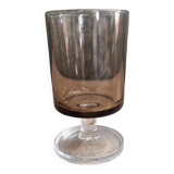 Vintage French water glass from Luminarc, in smoked grey