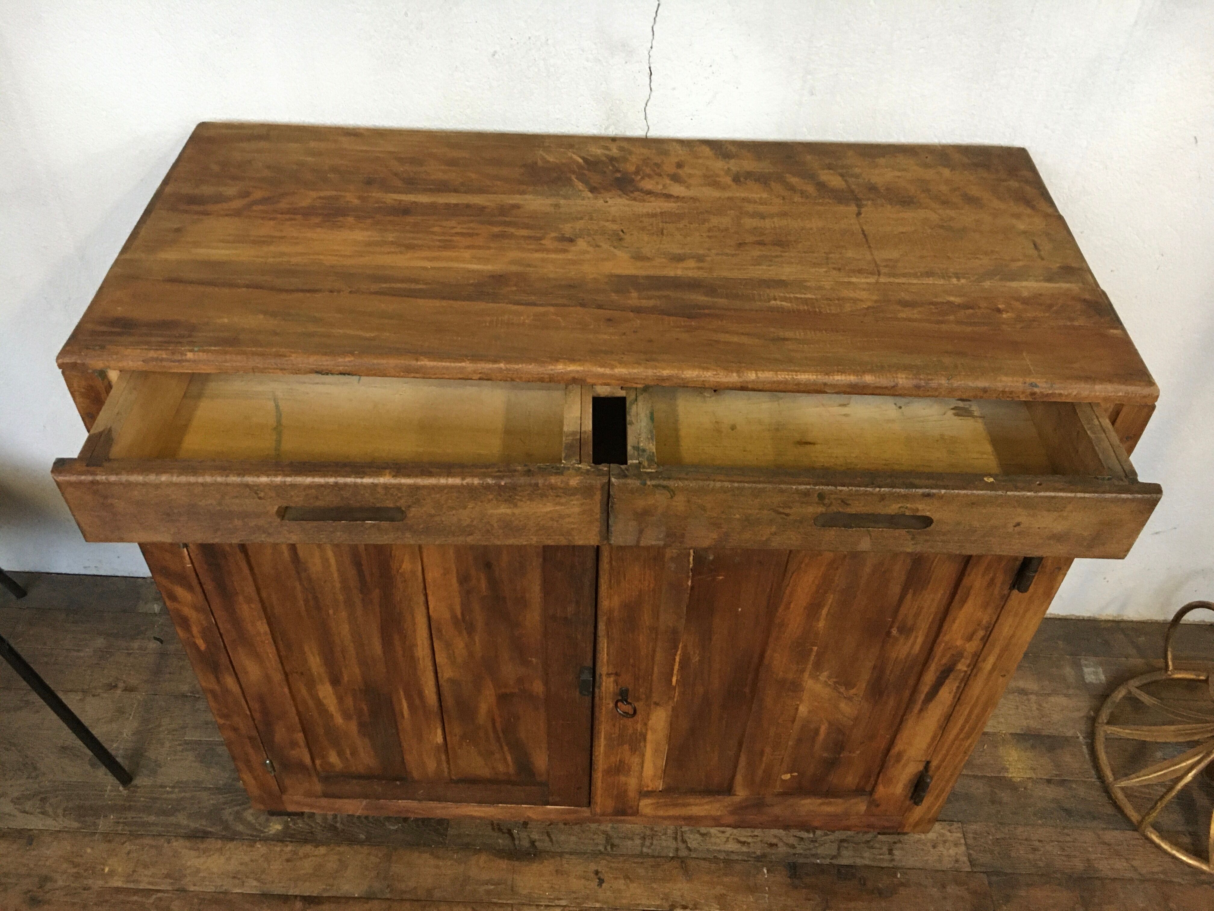 Bahut buffet parisien du XXeme siècle 1900 en bois massif (hêtre)