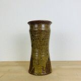 Vase grès pyrité 30 cm, vintage
