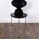 Pair of satin black beech chairs model 3100 "Ant" by Arne Jacobsen for Fritz Hansen, Denmark, 1957.