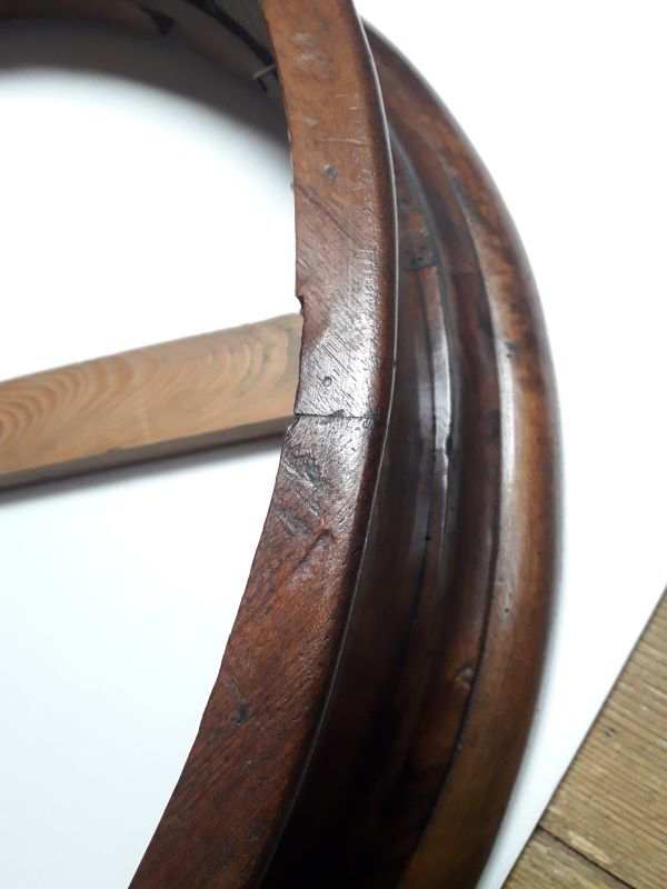 Bed sky, canopy in solid walnut XIX°