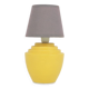 Lampe jaune vintage marron clair nuance marron argile