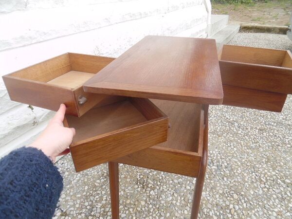 Vintage sewing basket