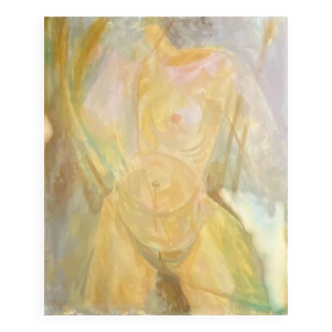 Nude signed Matossy, oil on canvas
