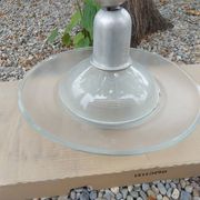 Holophane art deco glass pendant light