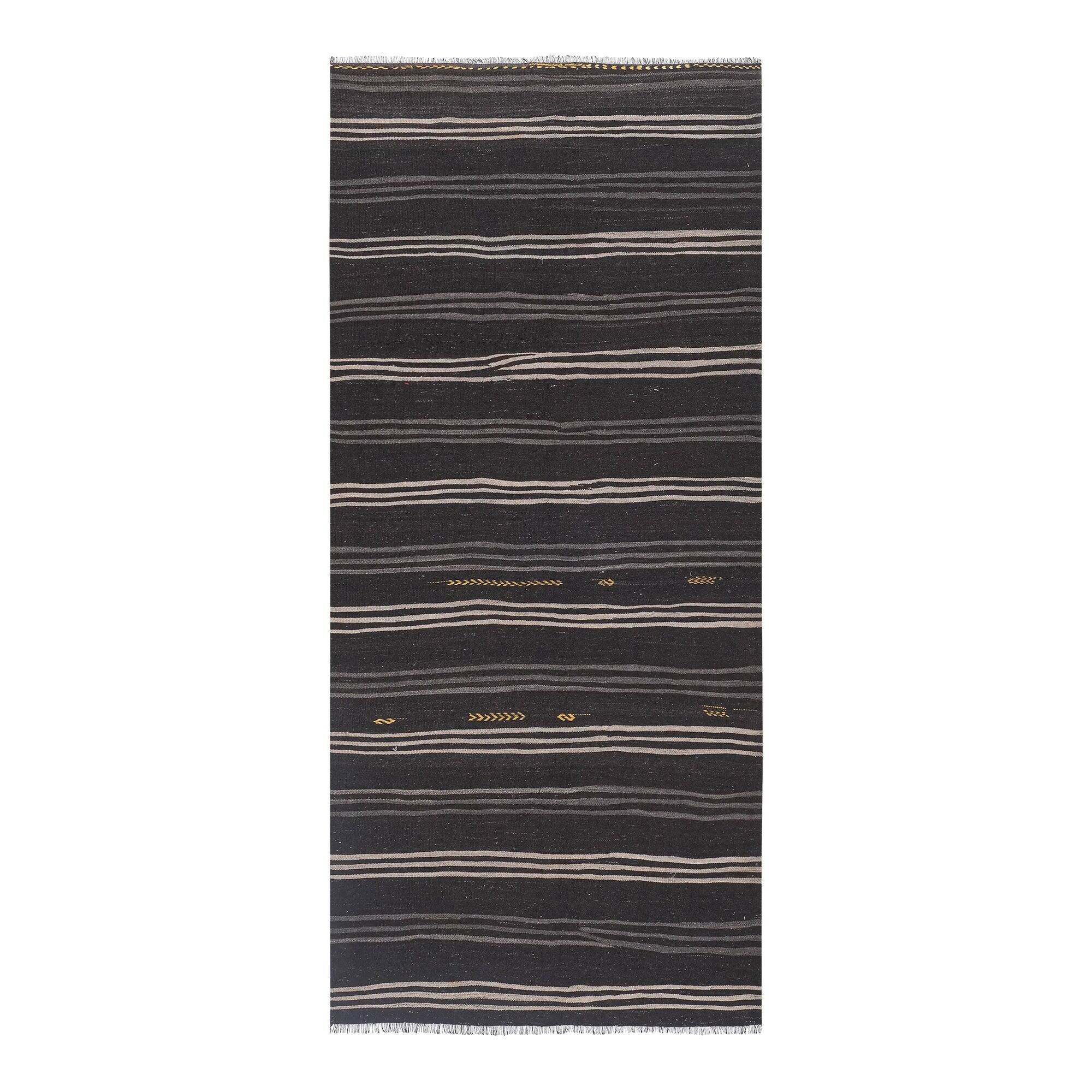 Vintage Turkish kilim, handwoven, 165x356 cm.