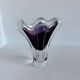 Handmade vintage Murano glass vase in mid-century modern style