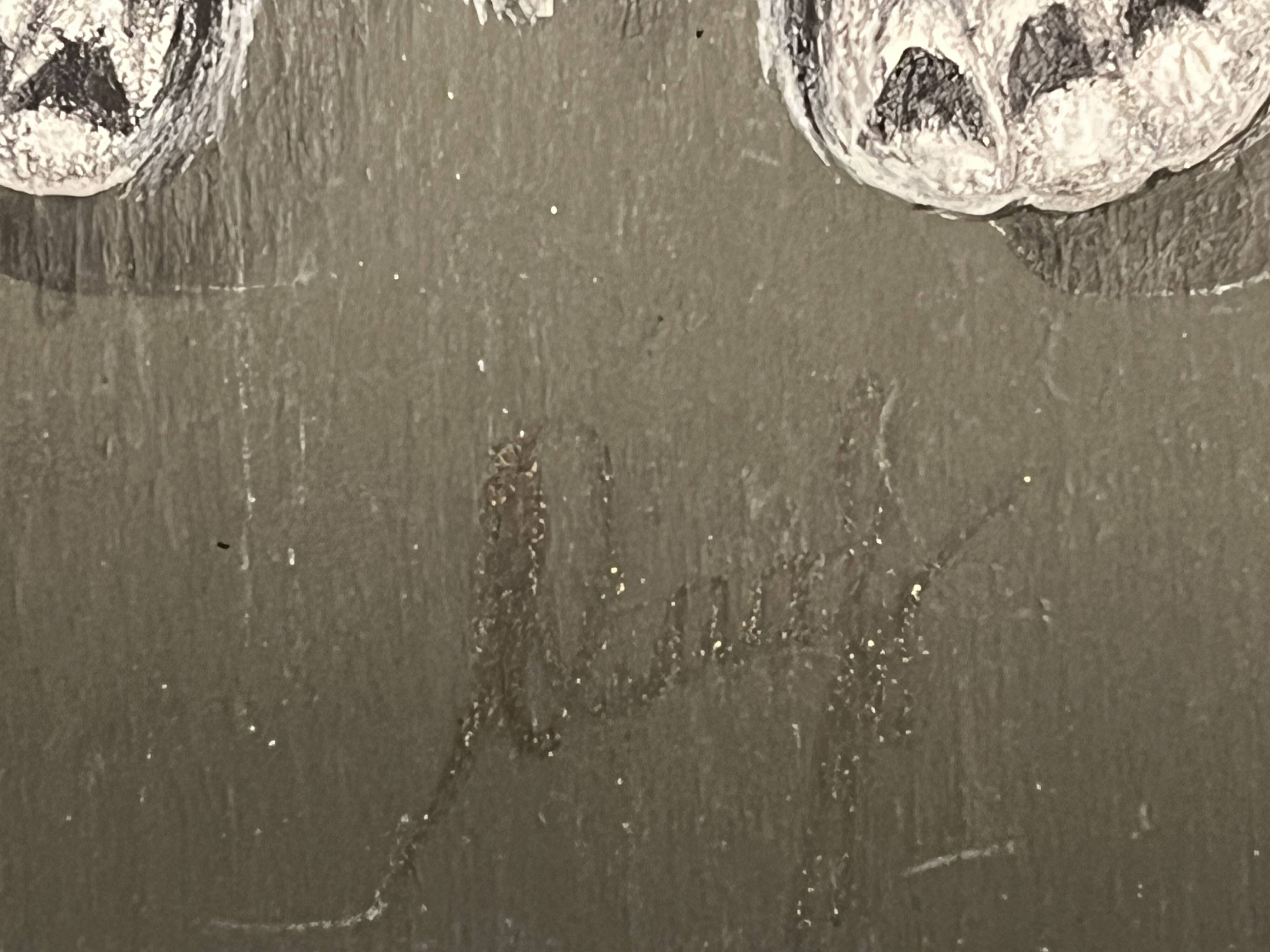 Pastel, butterfly drawing signed, 20th century frame