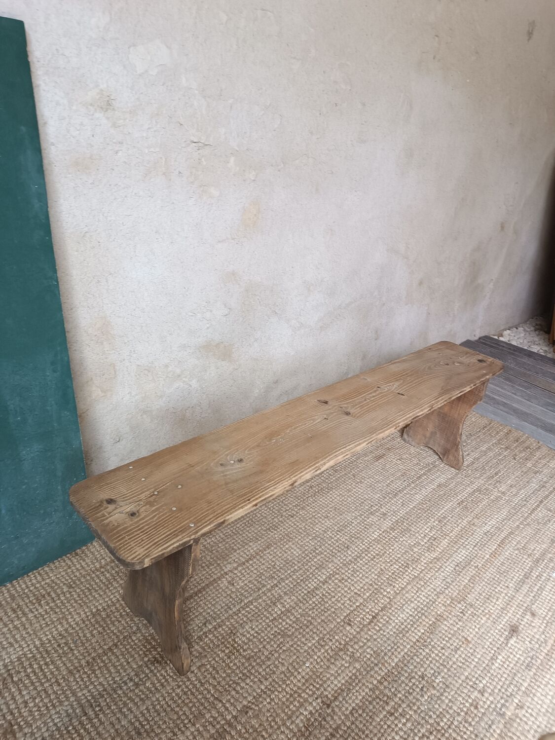 Banc de ferme restauré