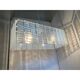 Opalino striped “listelli” murano glass rectangular chandelier