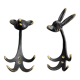Zoomorphic coat hooks by Walter Bosse 1950s