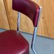 Office chairs in burgundy skaï 50s