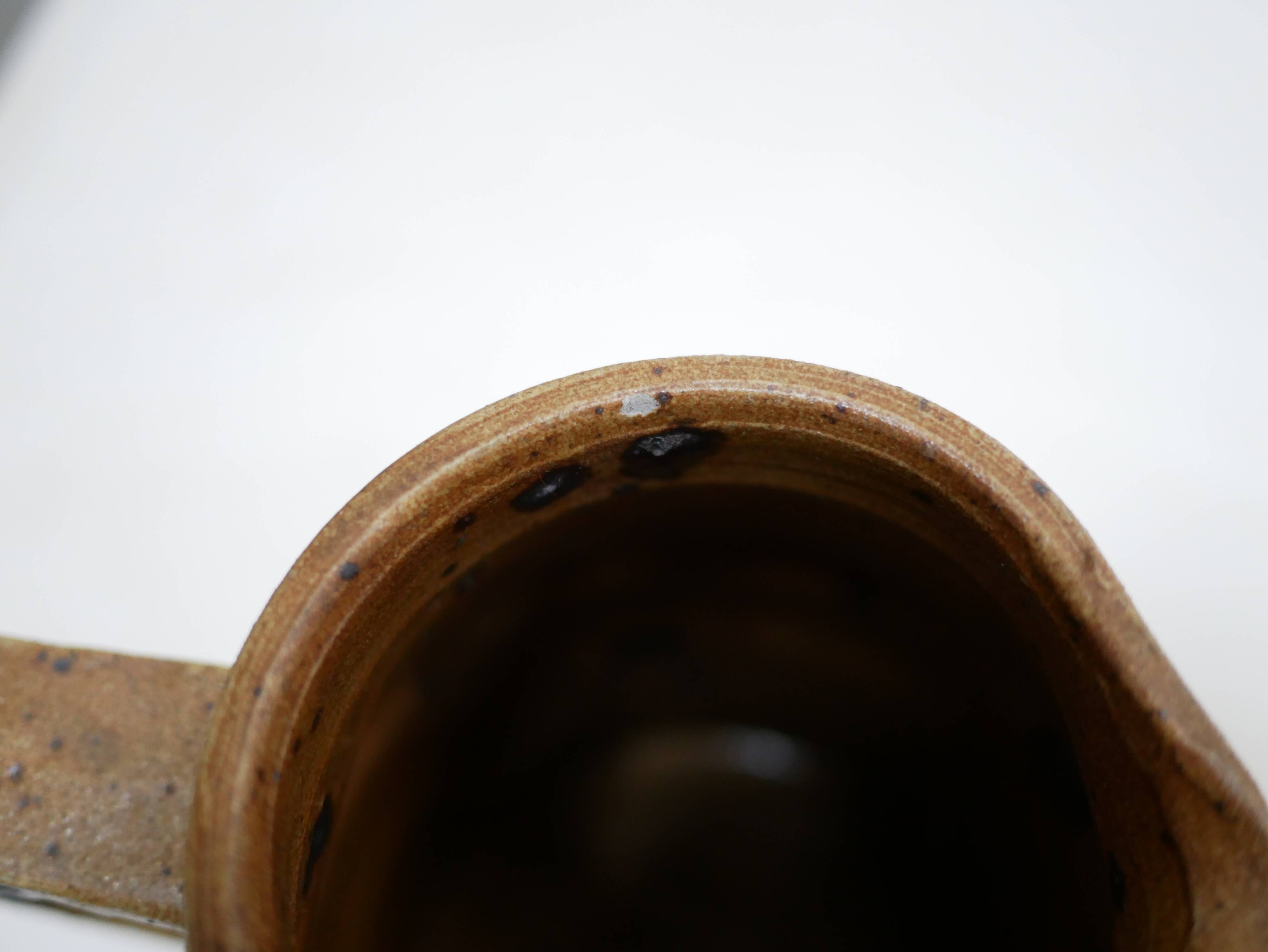 Vintage pitcher in pyrite stoneware