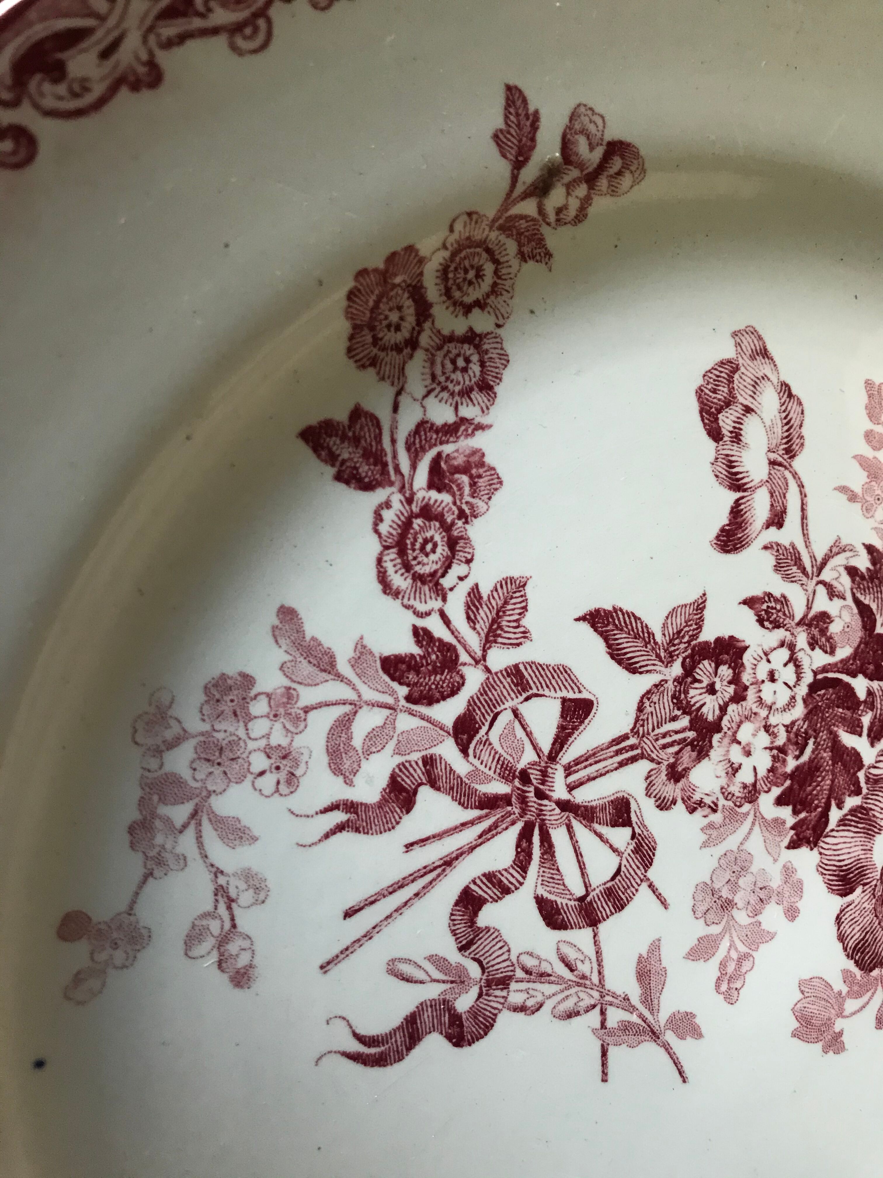 Eight plates Sarreguemines