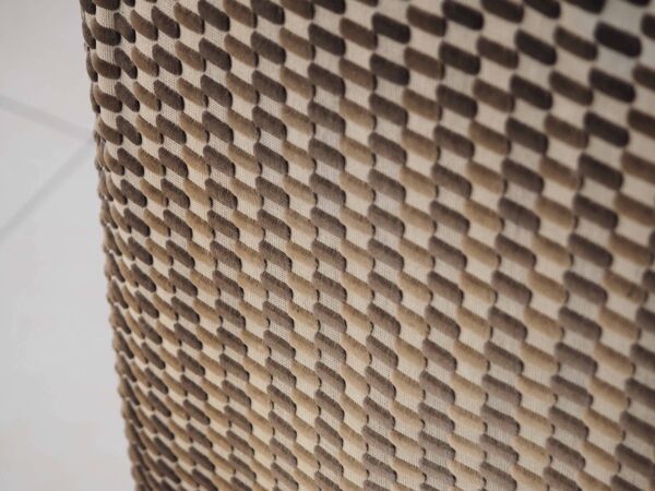 4 chaises traineau en chrome et velours