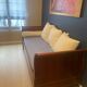 CONVERTIBLE BOAT BED IN PAINTED CHERRY WOOD