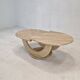 Table basse en travertin, italie, 1980s