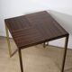 Vintage side table in rosewood & bronze – 1960s