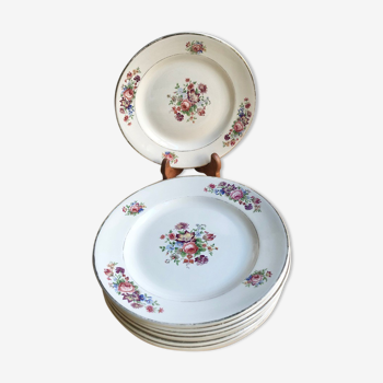 9 digoin 40's dessert plates