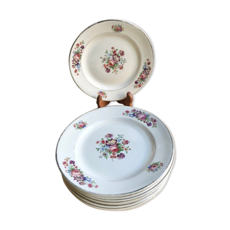 9 digoin 40's dessert plates