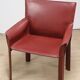 Vintage De Couro leather upholstered armchair, 1980s