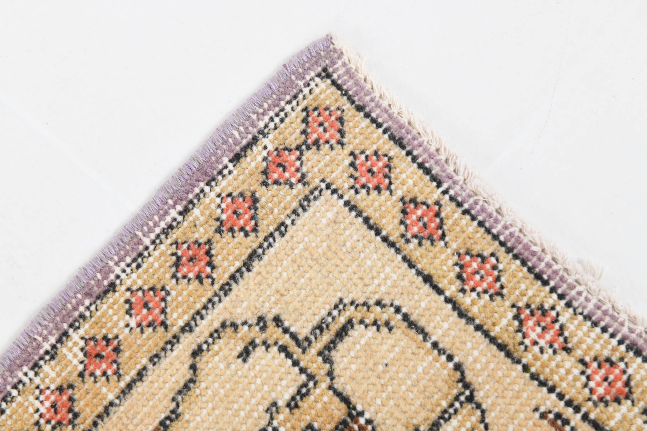 Lilac & Beige Orientel Boho Vintage Persian Rug, 176x282 Cm